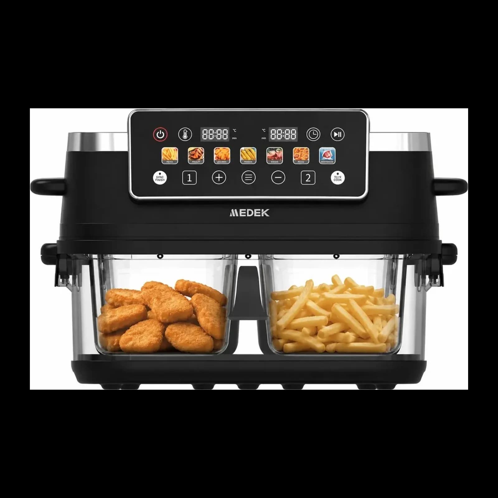 Air Fryer Kristall Vitrée 2 Bacs 2 L — Standard