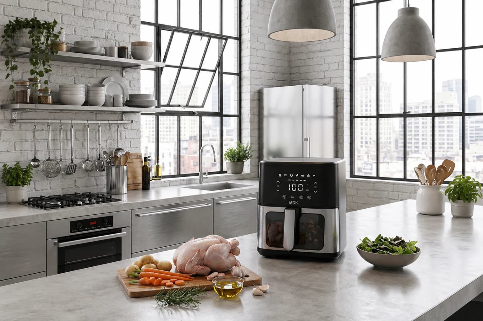 Air Fryer Inox 4,5 L — Standard en situation