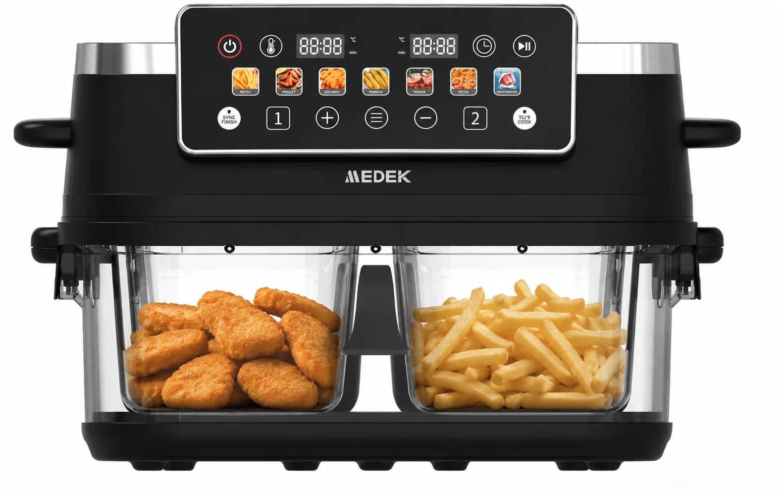Air Fryer Kristall Vitrée 2 Bacs 2 L — Standard