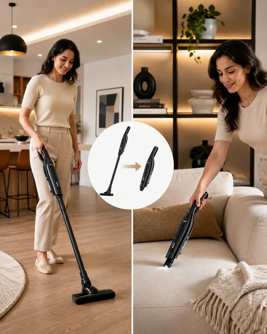 Aspirateur à main sans fil maison et voiture noir — Standard