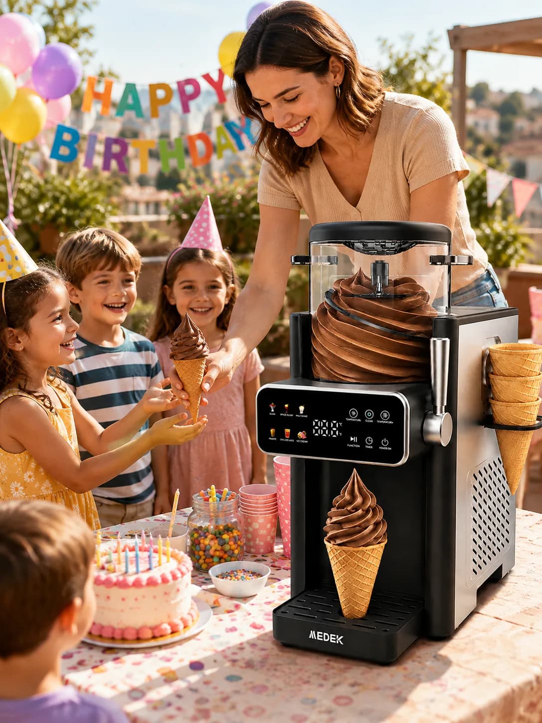 Machine à Glace Italienne & Slushi 1,5 L — Standard en situation