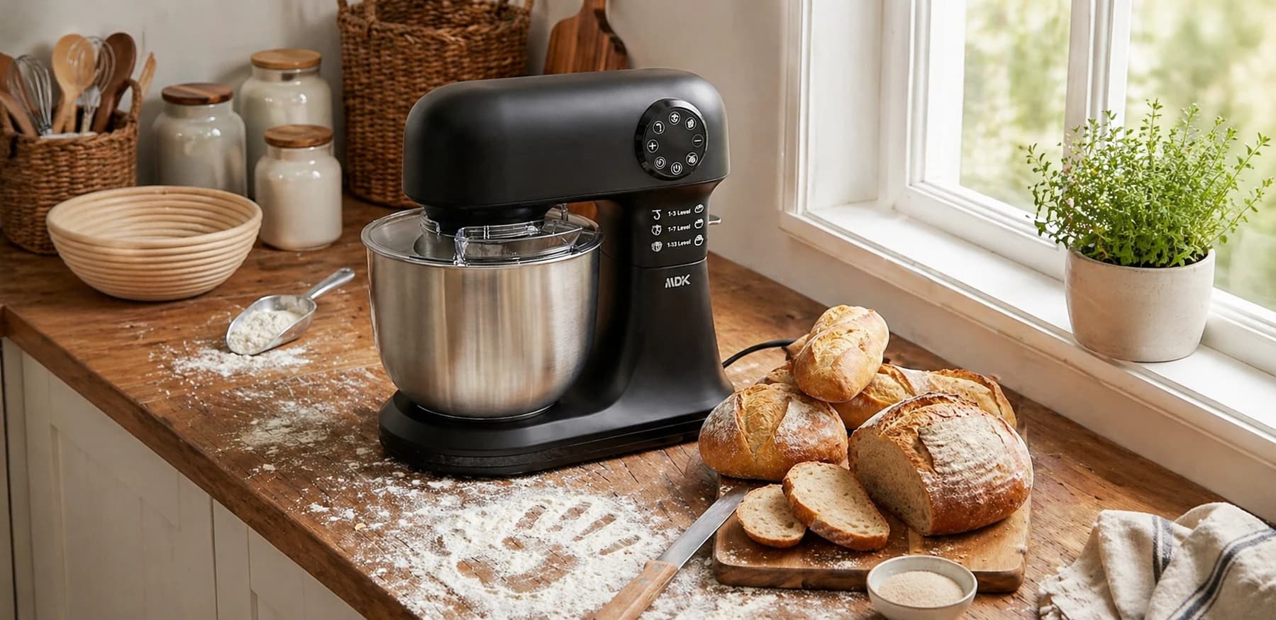 Robot Pâtissier 5 L — Balance intégrée — Standard en situation