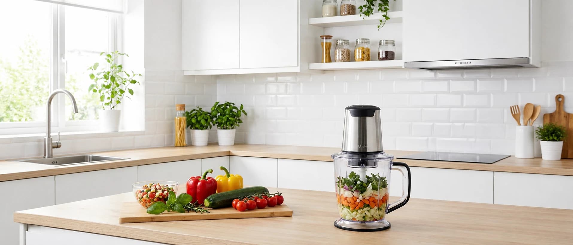 Hachoir Inox 1,5 L — Standard en situation