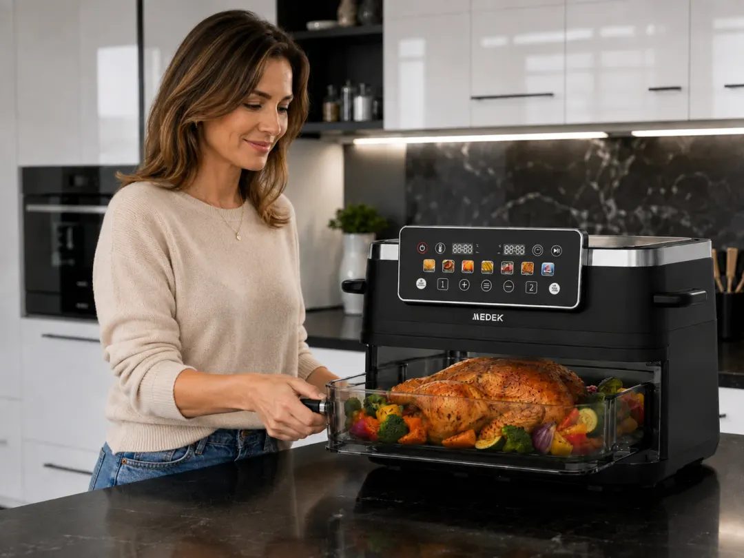 Air Fryer Kristall الزجاجية 3 في 1 — Standard