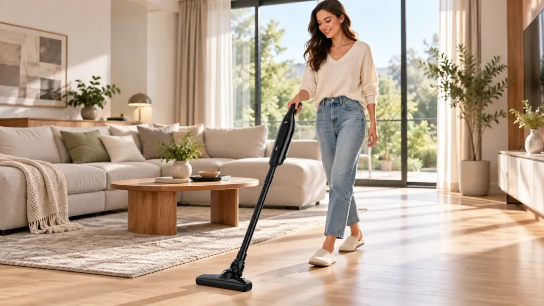 Snoerloze 2-in-1 steelstofzuiger voor huis en auto, zwart — Standard